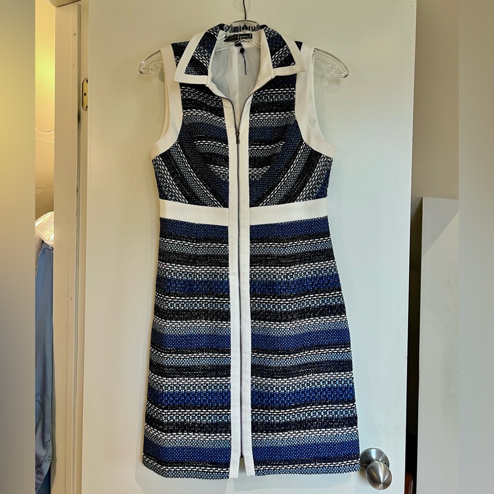 Chic Tweed Sleeveless Dress